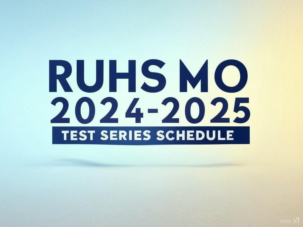 RAJ MO Test series schedule 2024-2025