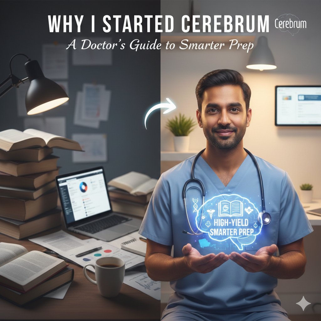 Why I Started Cerebrum: A Doctor’s Guide to Smarter Prep